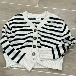 Striped Black and White Women's Sweater